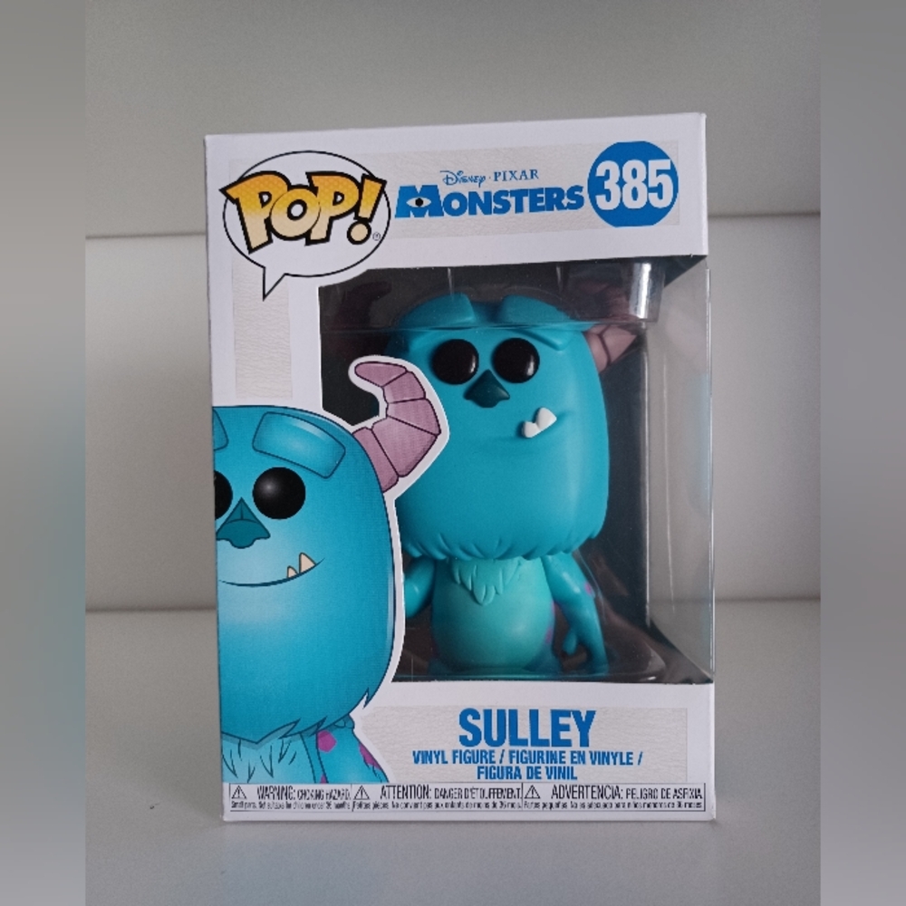 Pixar Disney Sulley From Monsters, Inc. 385 Animation Vinyl Figure Funko Pop Toy